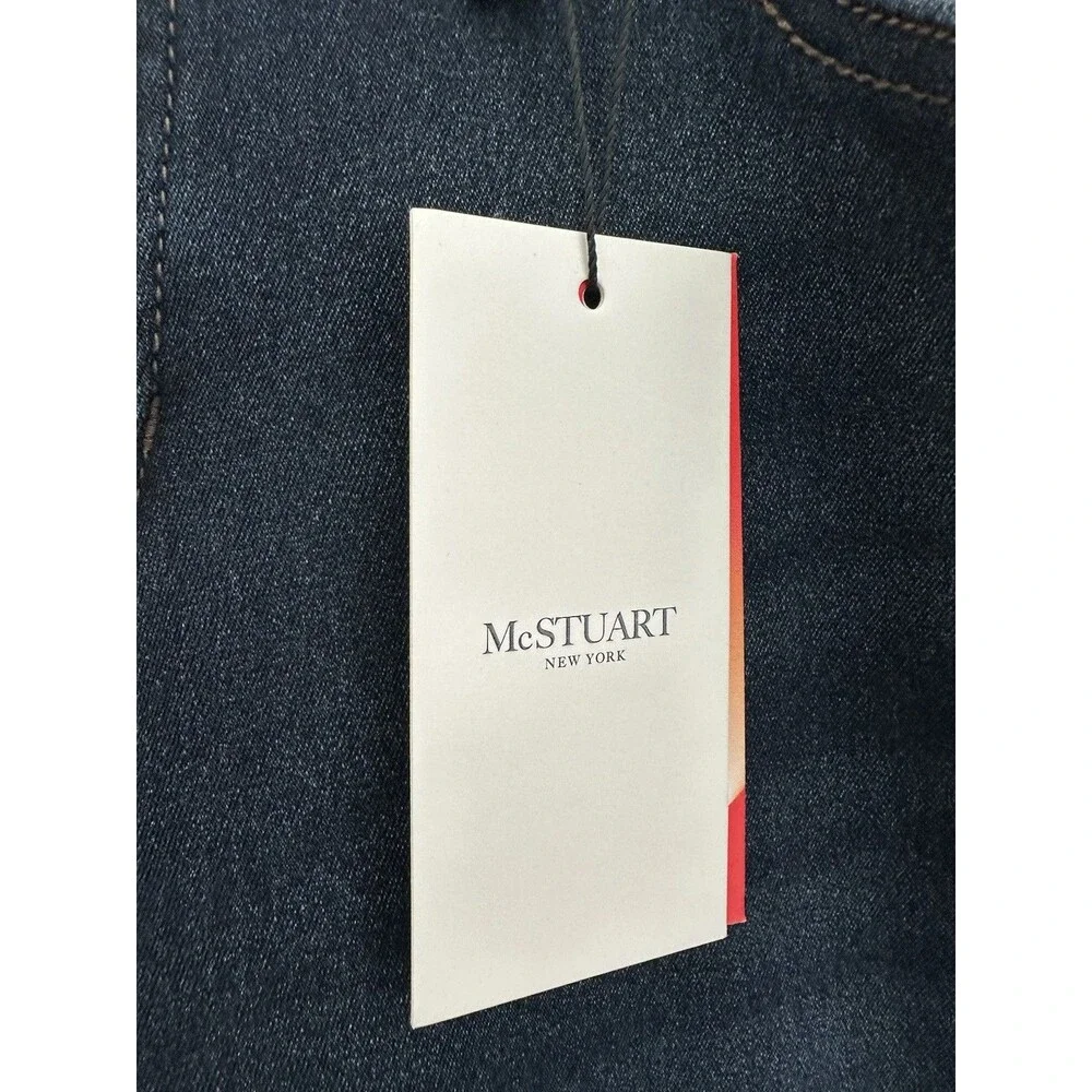 NWT McStuart New York Mens 34 Warm Bonded Thermal Lined Jeans Dark Indigo